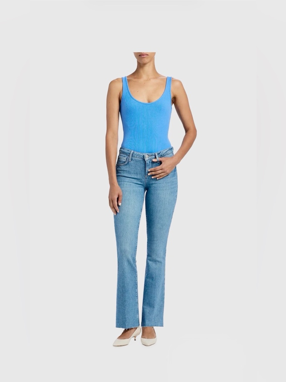 L'AGENCE Sneeki Low-Rise Sneaker Straight Denim Jeans Kona Size 31